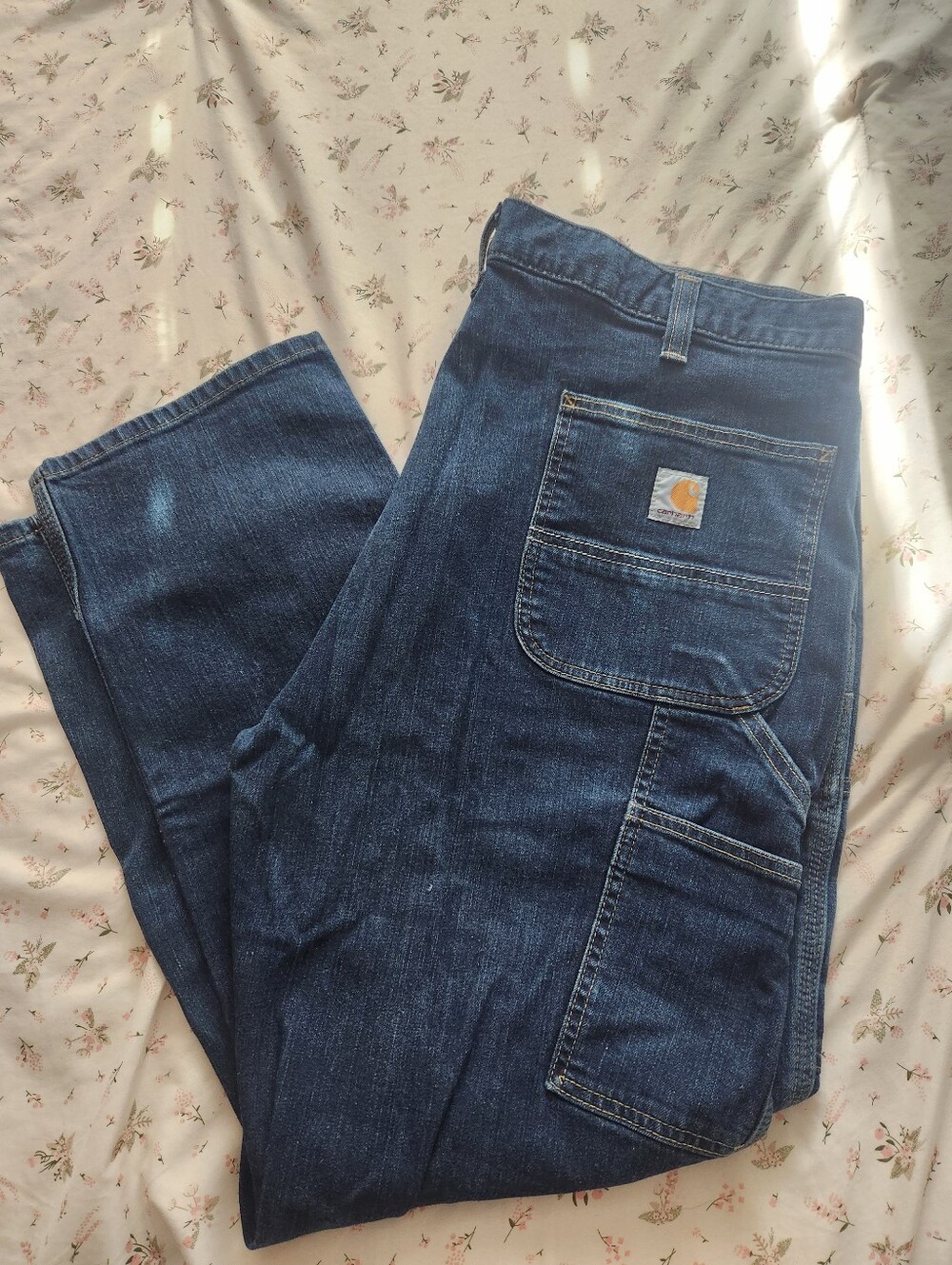 Carhartt Men’s Blue Relaxed Work Jeans